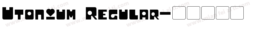Utonium Regular字体转换